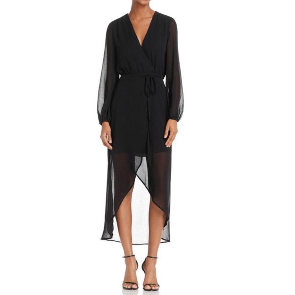 Bardot Chiffon Wrap Dress